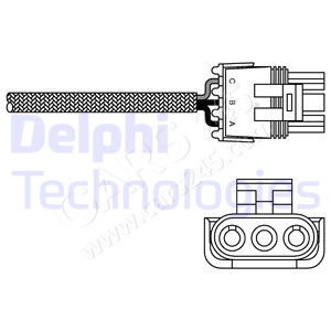 Lambda Sensor DELPHI ES10969-12B1