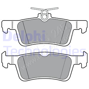 Brake Pad Set, disc brake DELPHI LP3369