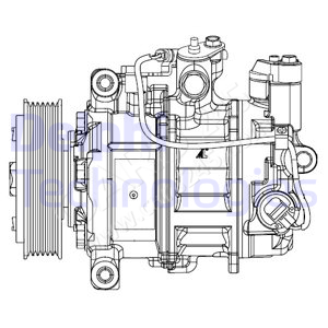 Compressor, air conditioning DELPHI CS20504