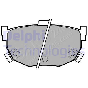 Brake Pad Set, disc brake DELPHI LP1073