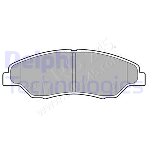 Brake Pad Set, disc brake DELPHI LP1634