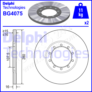 Brake Disc DELPHI BG4075