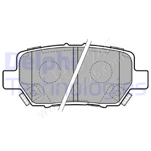 Brake Pad Set, disc brake DELPHI LP2160