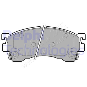Brake Pad Set, disc brake DELPHI LP801