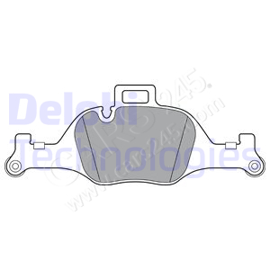 Brake Pad Set, disc brake DELPHI LP3299
