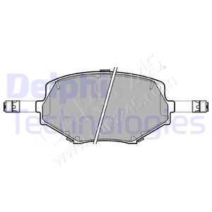 Brake Pad Set, disc brake DELPHI LP1074