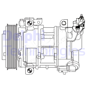 Compressor, air conditioning DELPHI CS20325