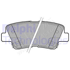 Brake Pad Set, disc brake DELPHI LP2195
