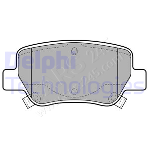 Brake Pad Set, disc brake DELPHI LP2206