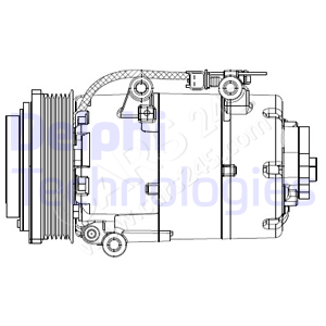 Compressor, air conditioning DELPHI CS20358