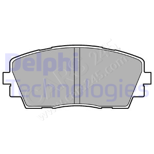 Brake Pad Set, disc brake DELPHI LP2296