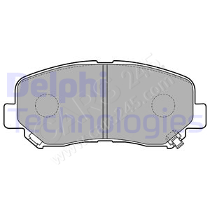 Brake Pad Set, disc brake DELPHI LP2481