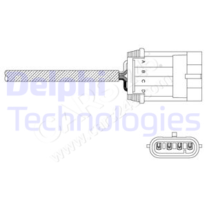 Lambda Sensor DELPHI ES11052-12B1