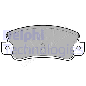 Brake Pad Set, disc brake DELPHI LP523