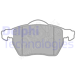 Brake Pad Set, disc brake DELPHI LP1687