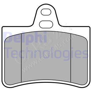 Brake Pad Set, disc brake DELPHI LP1680