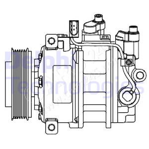 Compressor, air conditioning DELPHI CS20546