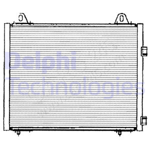 Condenser, air conditioning DELPHI TSP0225222