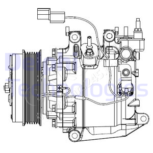 Compressor, air conditioning DELPHI CS20503