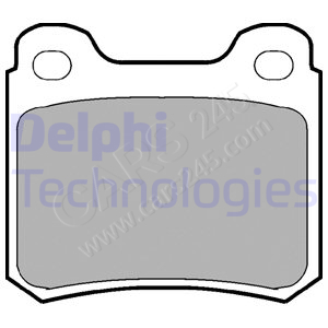 Brake Pad Set, disc brake DELPHI LP915