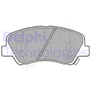 Brake Pad Set, disc brake DELPHI LP2497