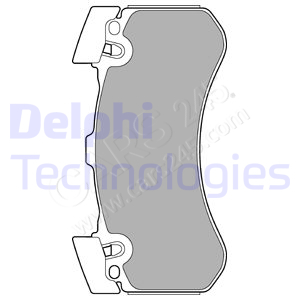 Brake Pad Set, disc brake DELPHI LP2283