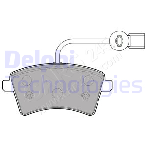 Brake Pad Set, disc brake DELPHI LP2504