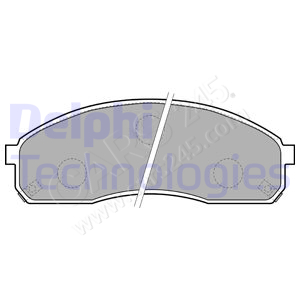 Brake Pad Set, disc brake DELPHI LP1671