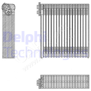 Evaporator, air conditioning DELPHI TSP0525153