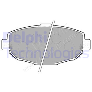 Brake Pad Set, disc brake DELPHI LP1661
