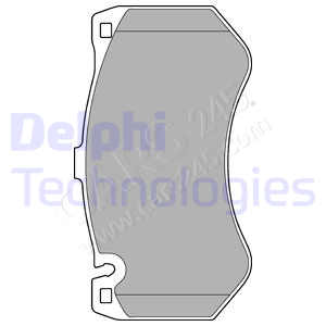 Brake Pad Set, disc brake DELPHI LP2290