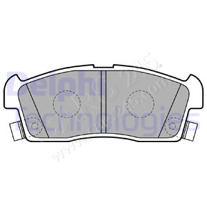 Brake Pad Set, disc brake DELPHI LP2258