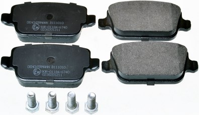 Brake Pad Set, disc brake DENCKERMANN B111010