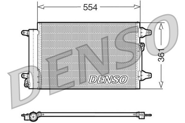 Condenser, air conditioning DENSO DCN32015
