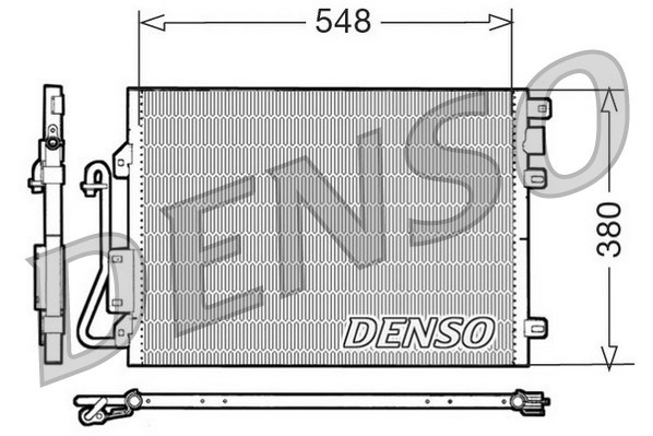 Condenser, air conditioning DENSO DCN23008