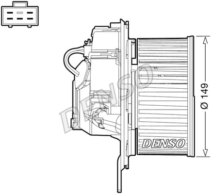 Interior Blower DENSO DEA32005