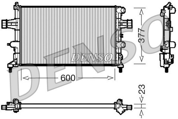 Radiator, engine cooling DENSO DRM20081