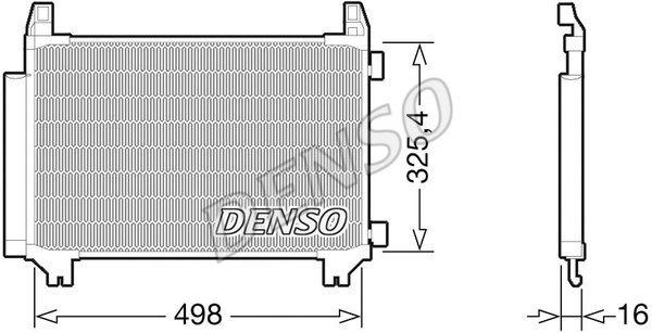 Condenser, air conditioning DENSO DCN50028