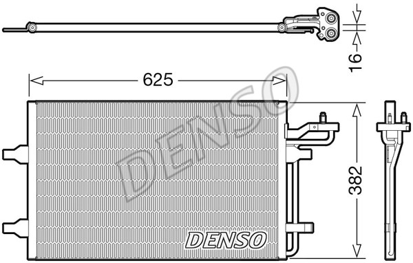 Condenser, air conditioning DENSO DCN33009