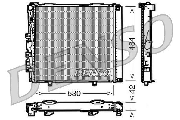 Radiator, engine cooling DENSO DRM17040