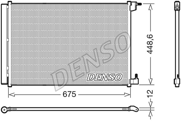 Condenser, air conditioning DENSO DCN17060