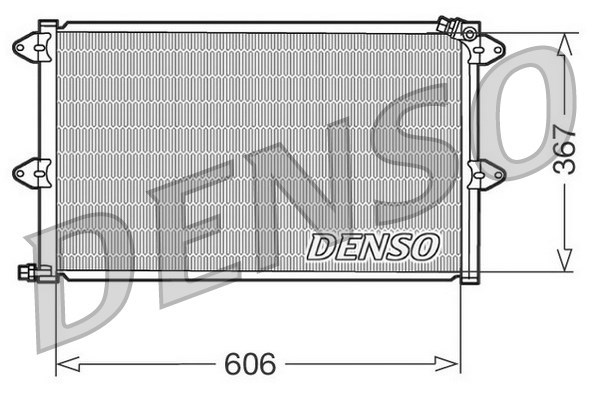 Condenser, air conditioning DENSO DCN27001