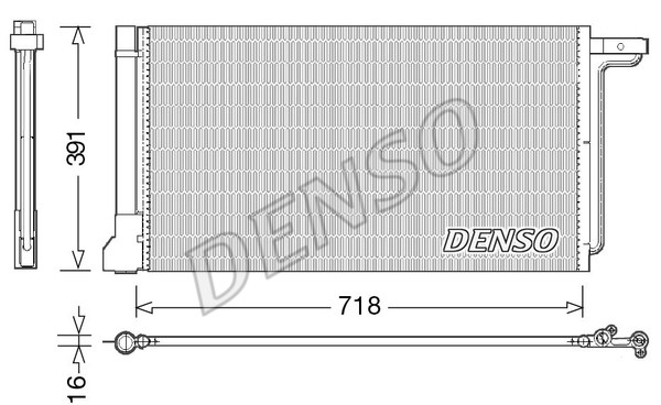 Condenser, air conditioning DENSO DCN10028