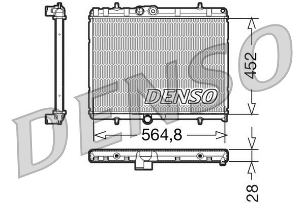 Radiator, engine cooling DENSO DRM21057
