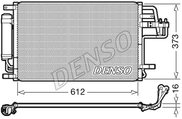 Condenser, air conditioning DENSO DCN41007