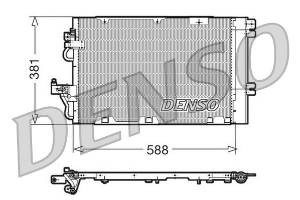 Condenser, air conditioning DENSO DCN20010