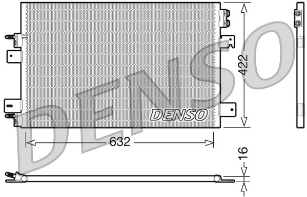 Condenser, air conditioning DENSO DCN06007