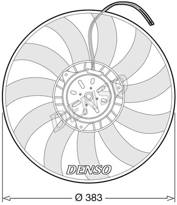 Fan, engine cooling DENSO DER02009