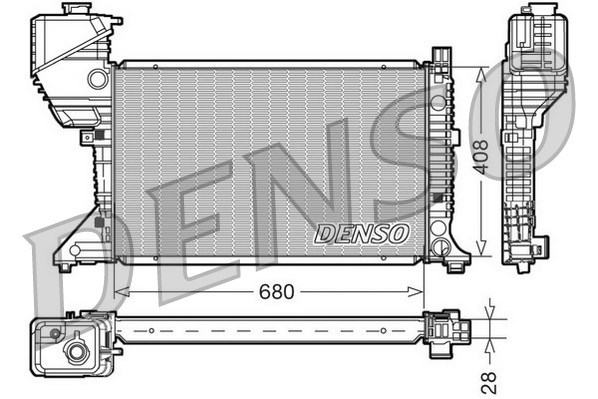 Radiator, engine cooling DENSO DRM17015