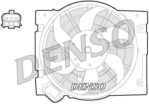 Fan, engine cooling DENSO DER20013
